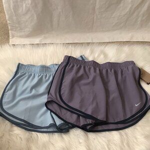 NIKE Women's Tempo Fashion Running Shorts Set of 2 Sz LARGE